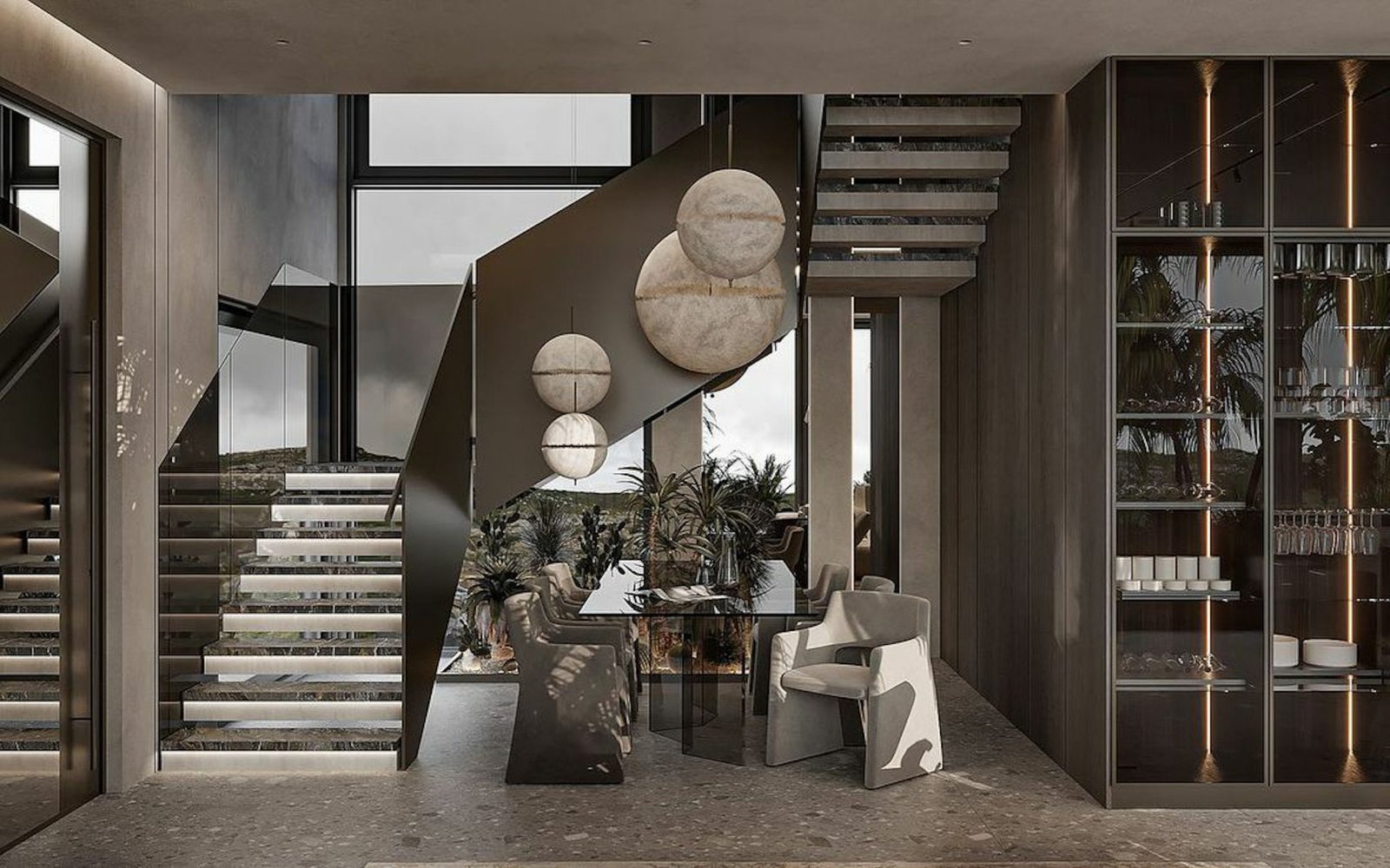 Interior reflecting Sevil Aydın's design approach